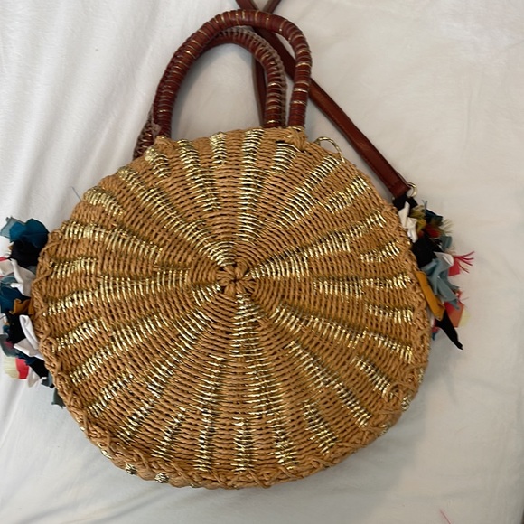 Sam Edelman Handbag Removable Leather Strap Used Twice Unique/ Statement Bag - Picture 2 of 6